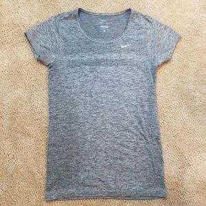 Nike Gray Running Short Sleeve T-shirt